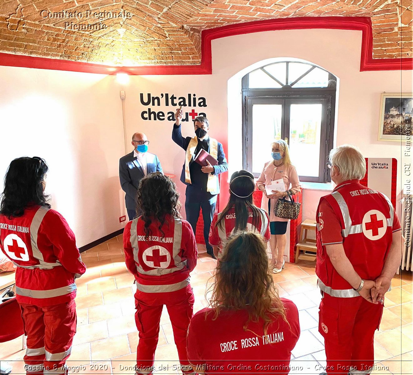 Cassine 8 Maggio 2020 - Donazione del Sacro Militare Ordine Costantiniano - Croce Rossa Italiana